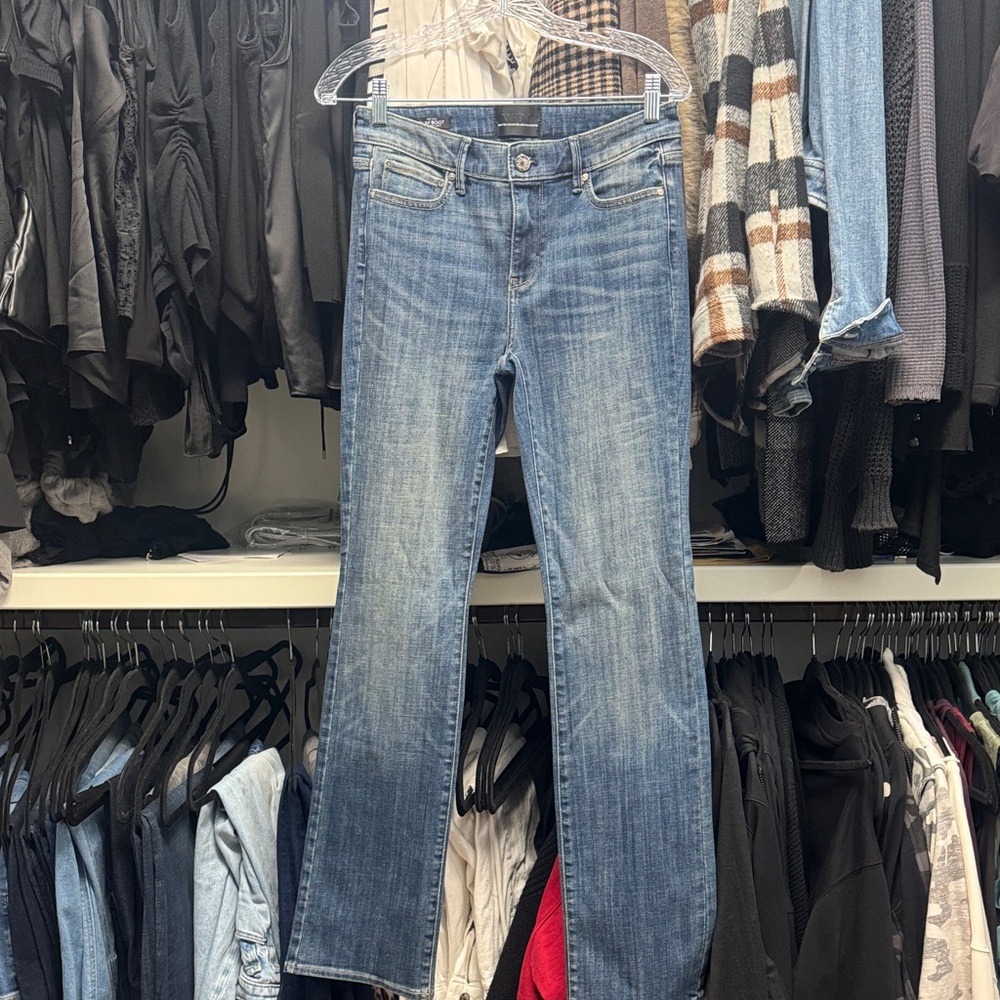 White House Black Market slim boot medium rise Blue Jeans.